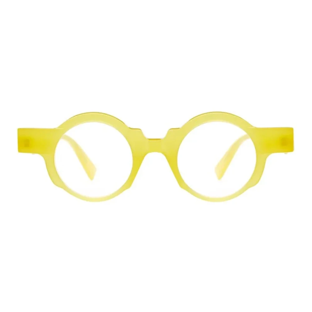 Kuboraum Gele ronde bril Yellow Dames