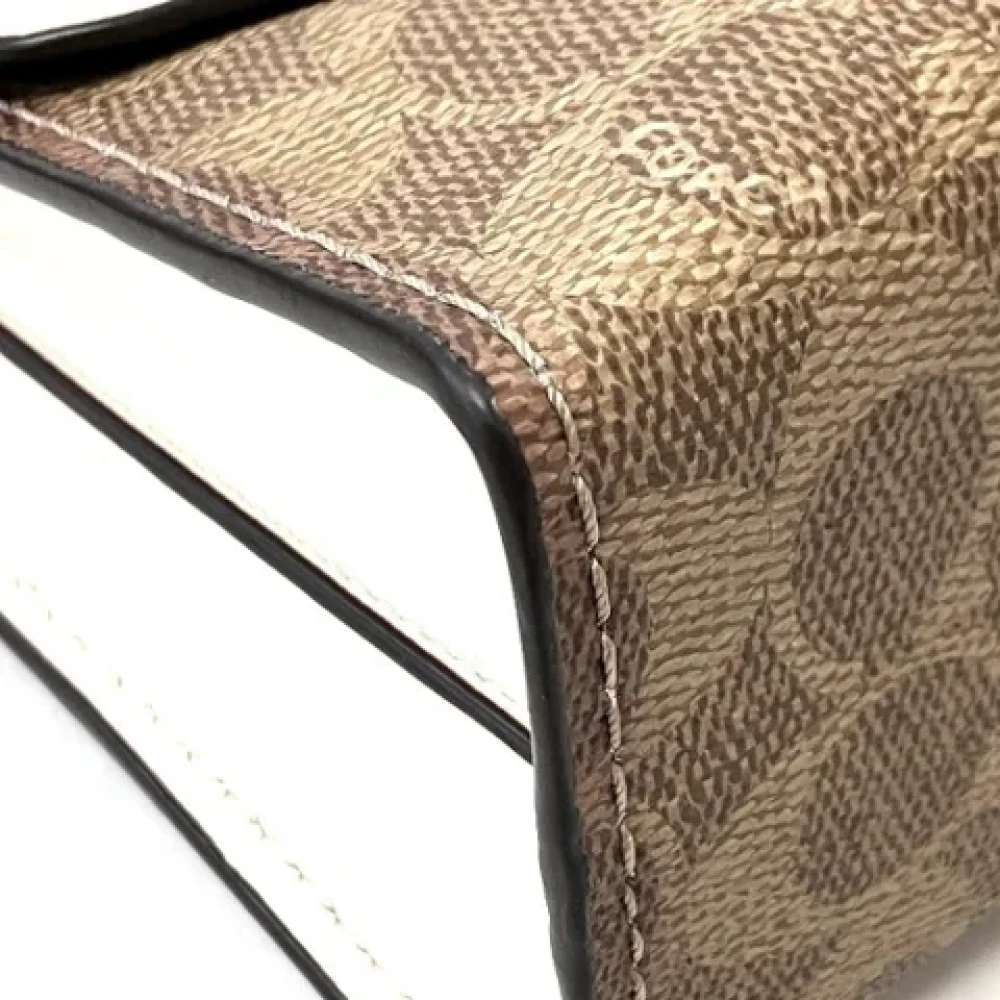 Coach Pre-owned Fabric shoulder-bags Brown Dames