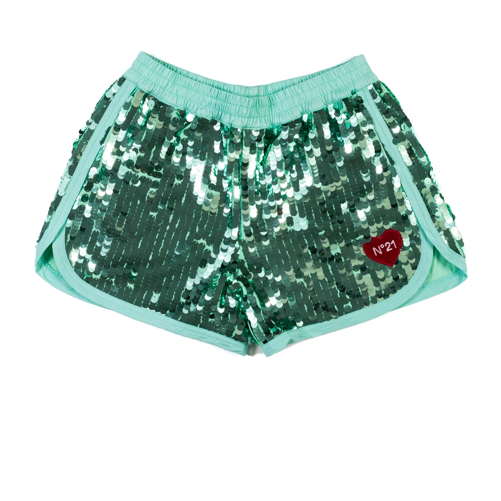 N21 Shorts Green, Flicka