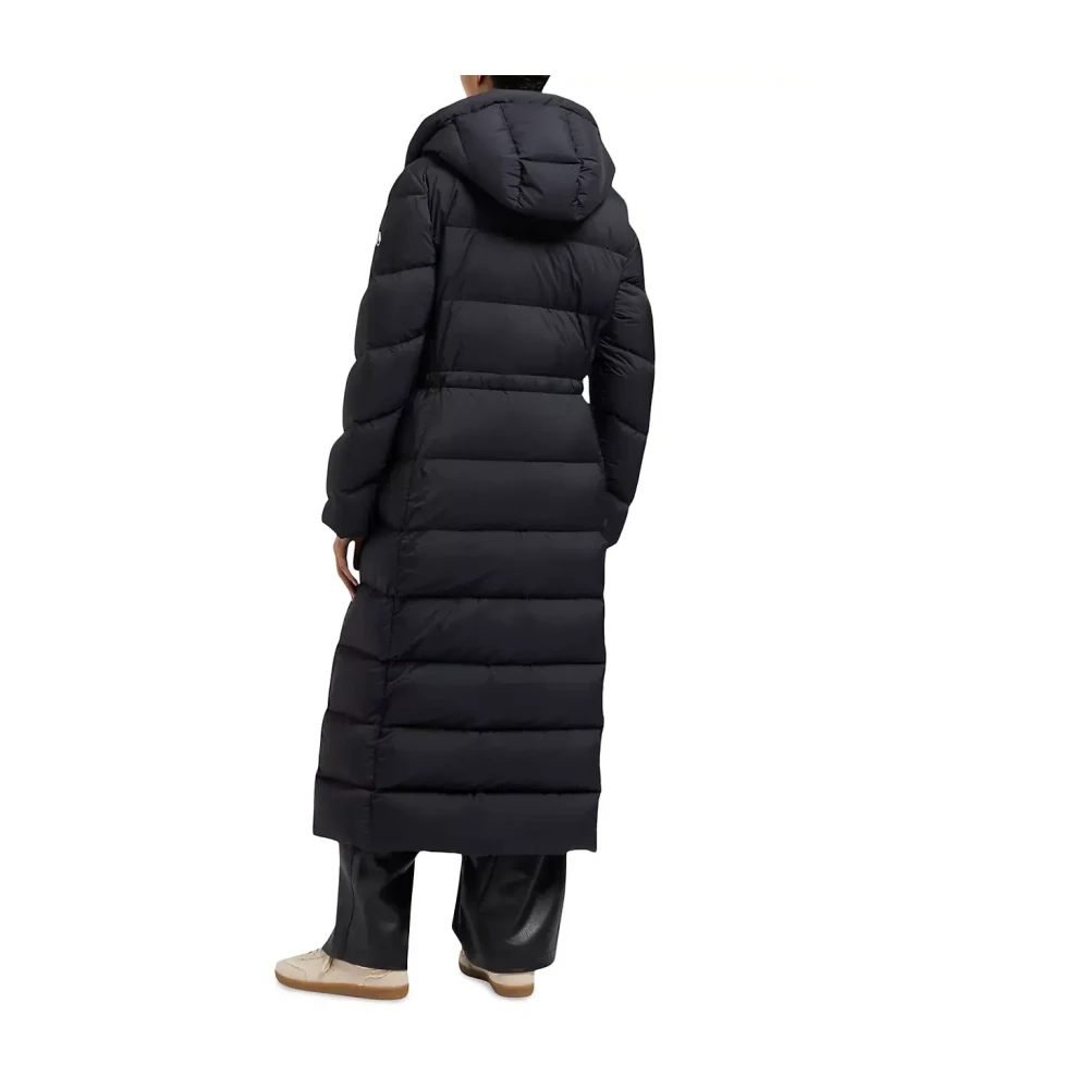 Moose Knuckles Lange Zwarte Pufferjas Vrouwen Black Dames