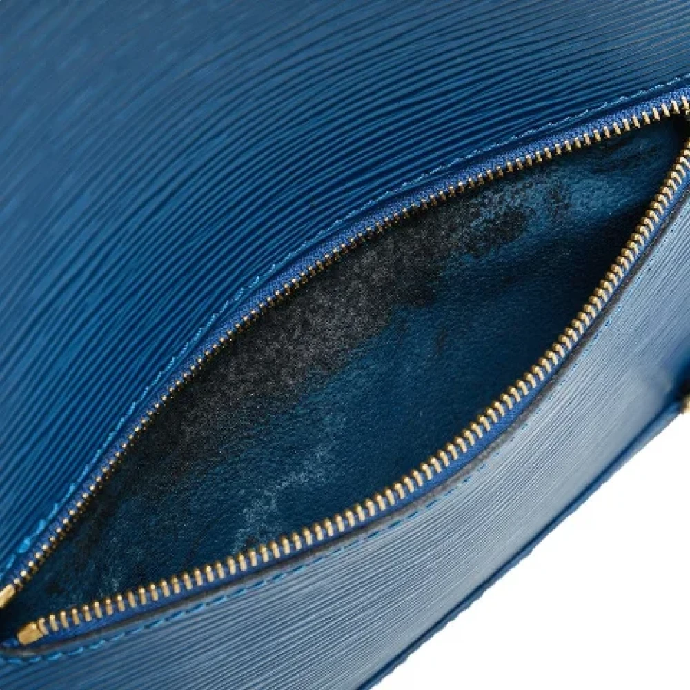 Louis Vuitton Vintage Pre-owned Leather backpacks Blue Dames
