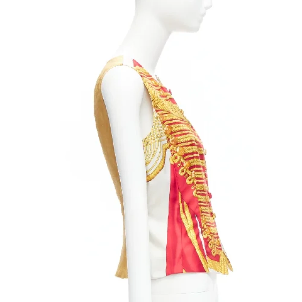 Hermès Vintage Pre-owned Silk tops Red Dames