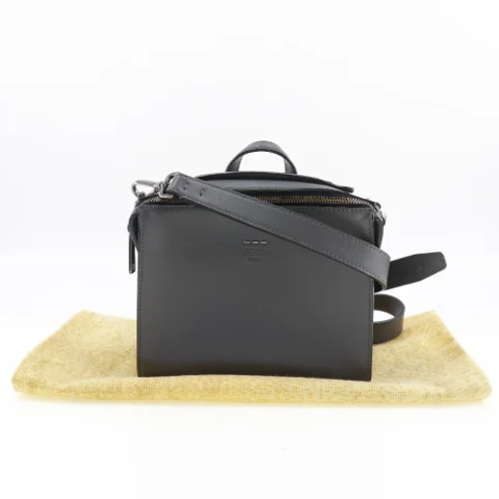 Fendi Vintage Pre-owned Leather shoulder-bags Black Dames