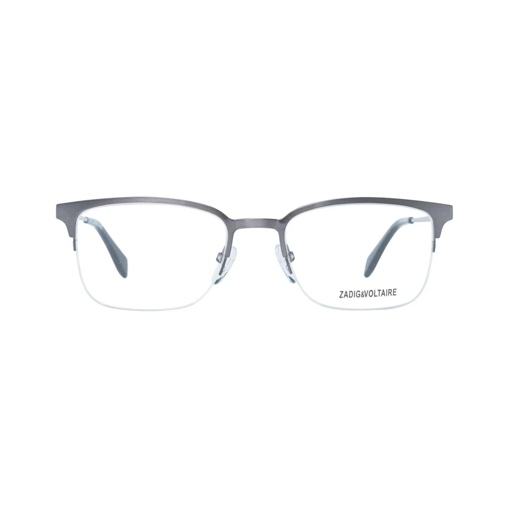 Zadig & Voltaire Metalen optische monturen met demo-glazen Gray Heren