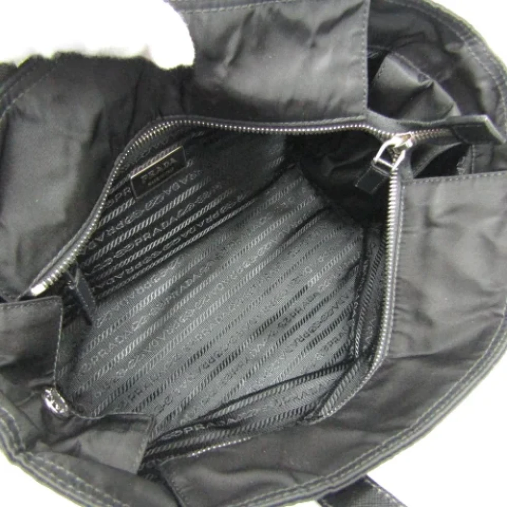 Prada Vintage Pre-owned Leather handbags Black Dames