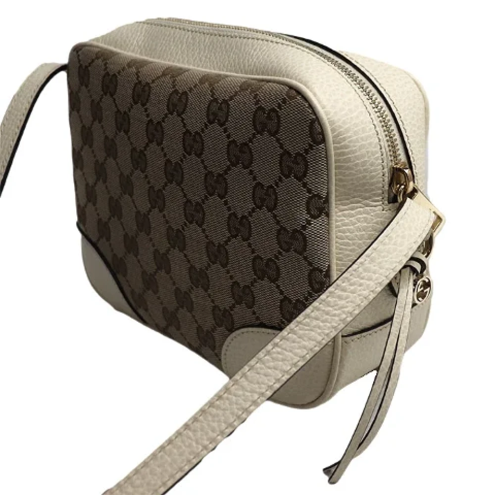 Gucci Vintage Pre-owned Canvas gucci-bags Beige Dames