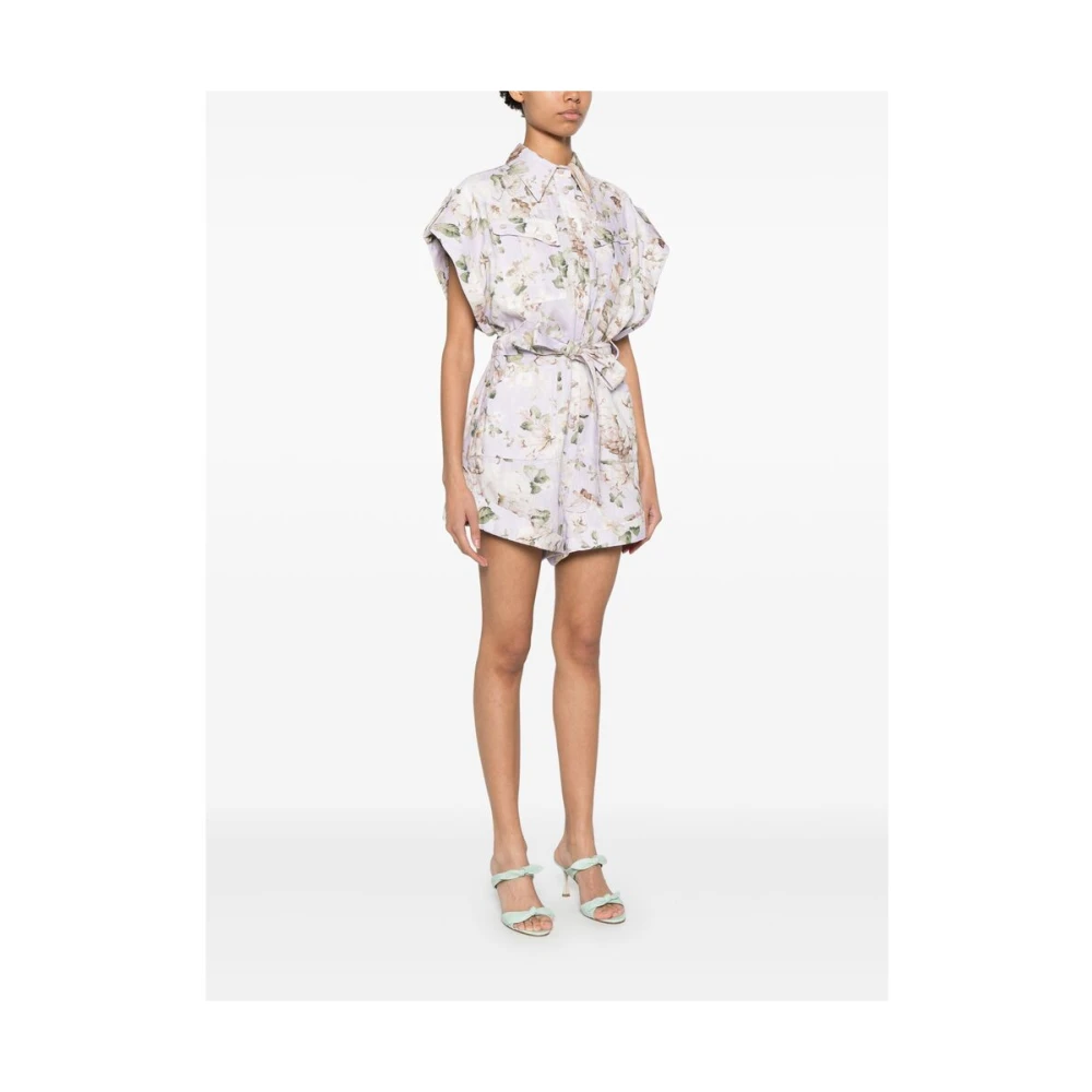 Zimmermann Bloemenprint Jumpsuit Multicolor Dames