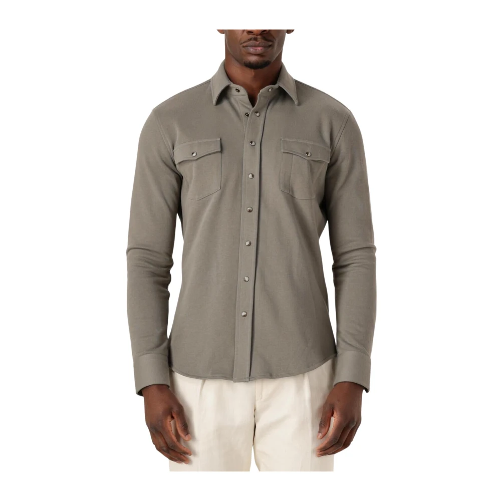 Profuomo Mannelijk Groente Overhemden Heren, Groen, S, Heren Overshirt Wester Groen