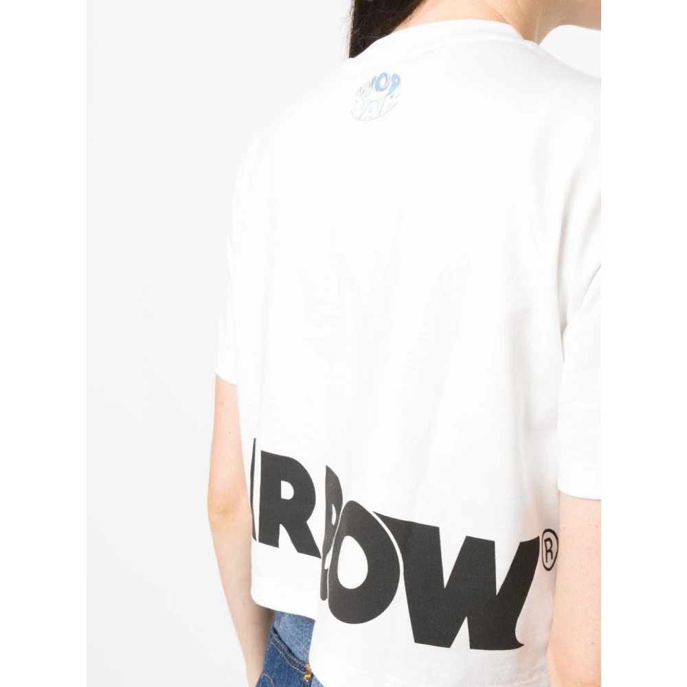 Barrow Casual T-shirt F3Bwwoth146 White Dames