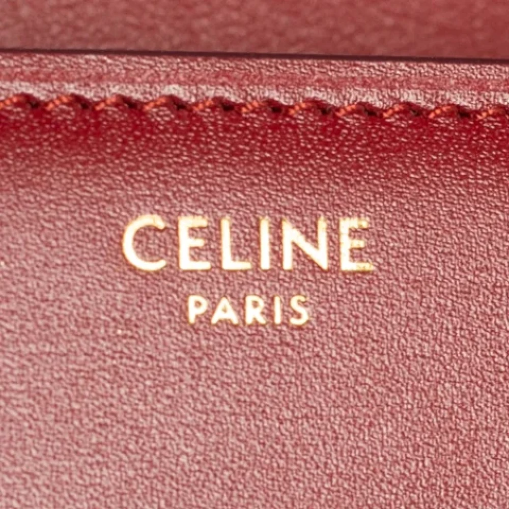 Celine Vintage Pre-owned Leather celine-bags Red Dames