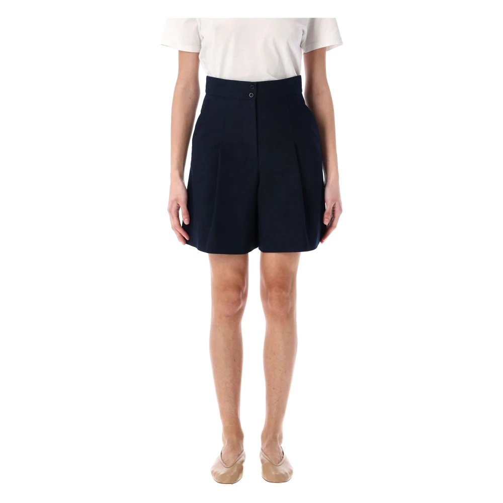 A.p.c. Korte Orlane Denim Shorts Blue Dames