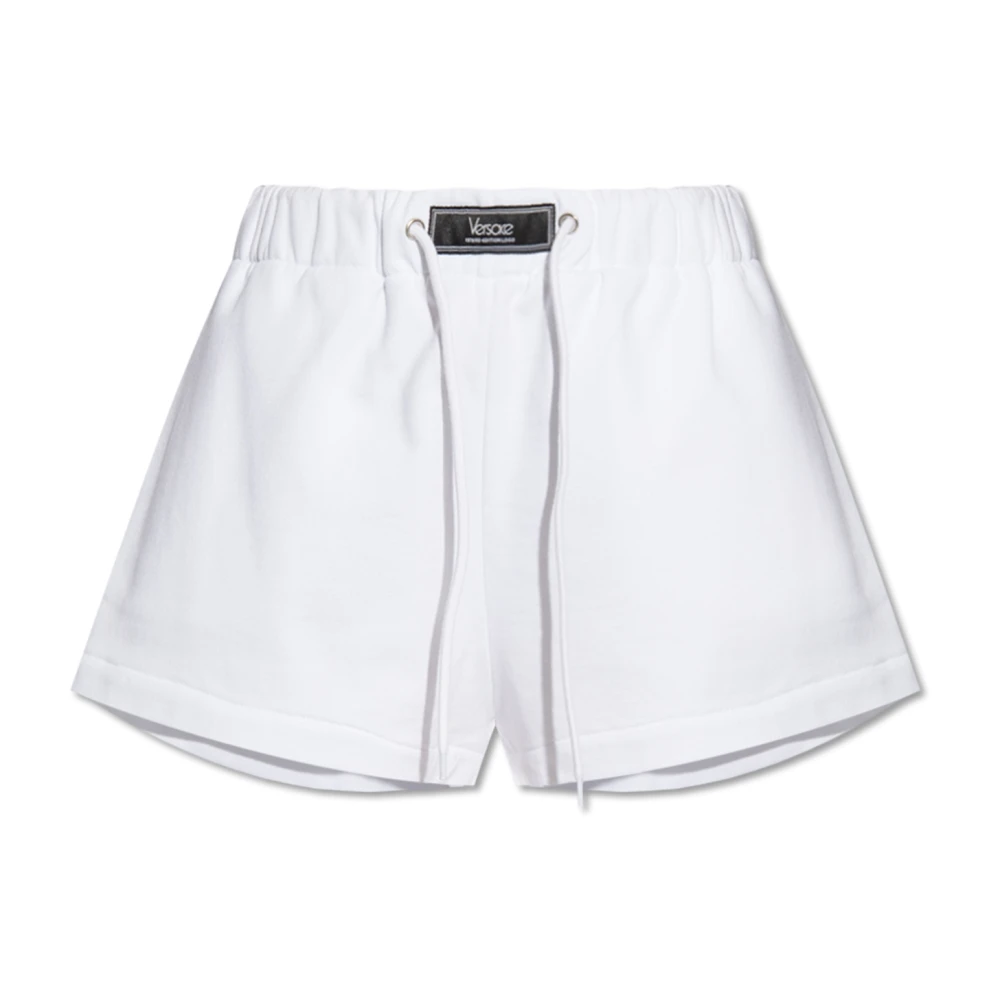 Versace Shorts met patch White Dames