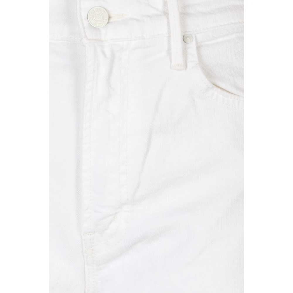 Mother Wide Jeans White Dames