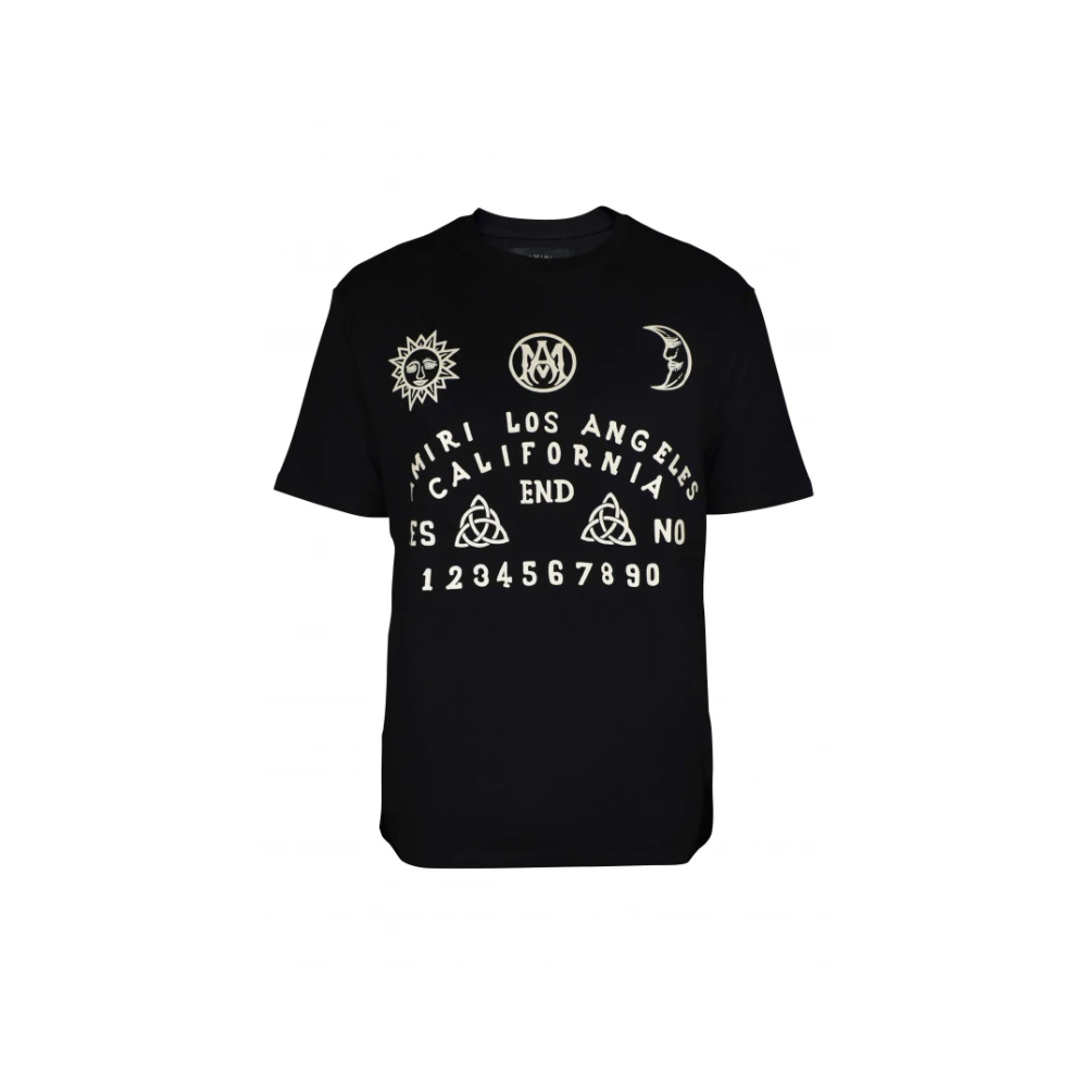 Amiri Zwarte Maan en Zon T-shirt Black Heren