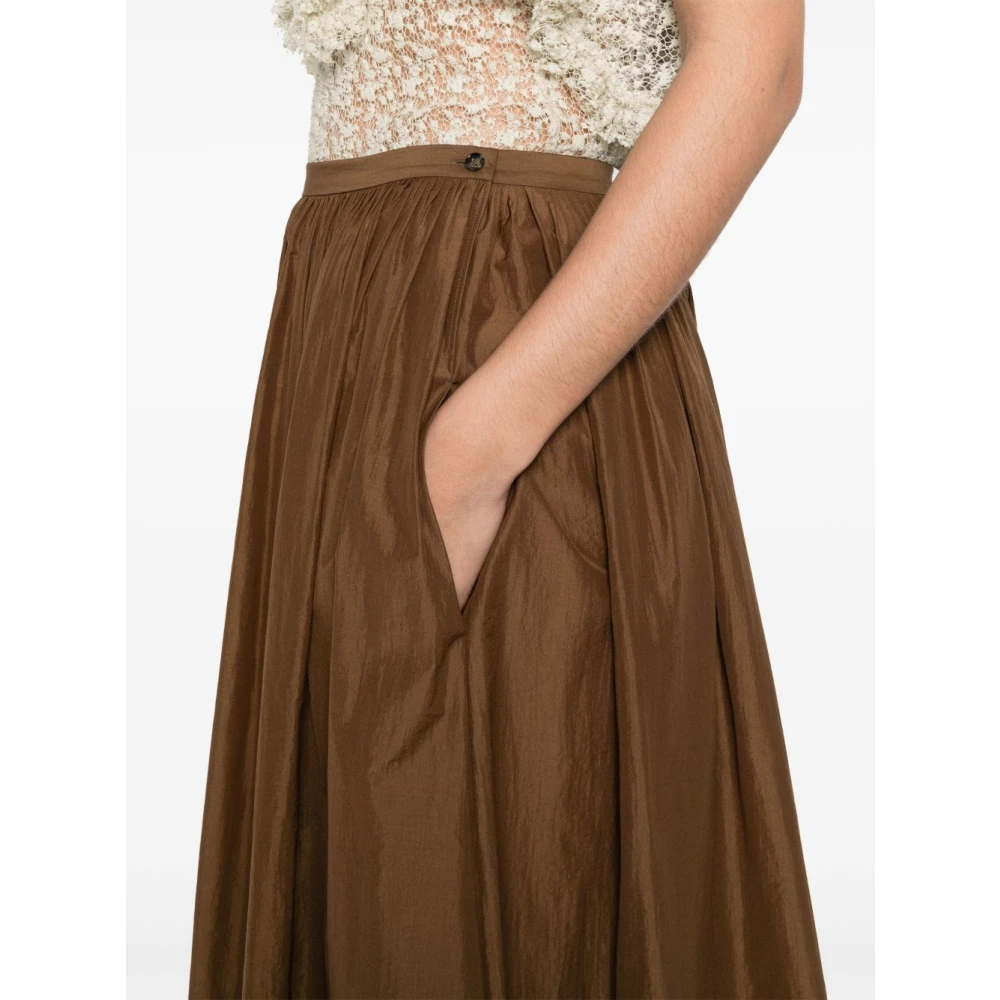 Philosophy di Lorenzo Serafini Bruine Rok Elegante Moderne Vrouwelijke Stijl Brown Dames
