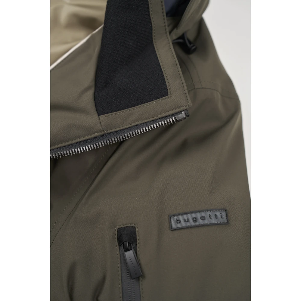 Bugatti Sportieve Parka met Afneembare Capuchon Green Heren