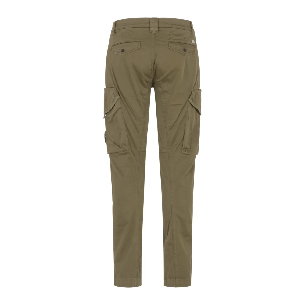 C.P. Company Cargo broek in stretch satijn Green Heren