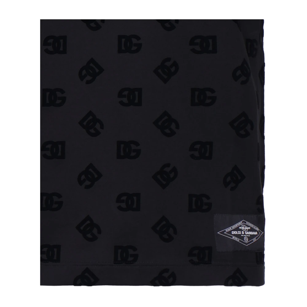 Dolce & Gabbana Zwarte Katoenen Jersey T-shirt Black Heren