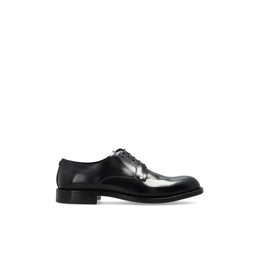 Dolce & Gabbana Men's Black Dress Shoes, 9 Uk, Derby Shoes