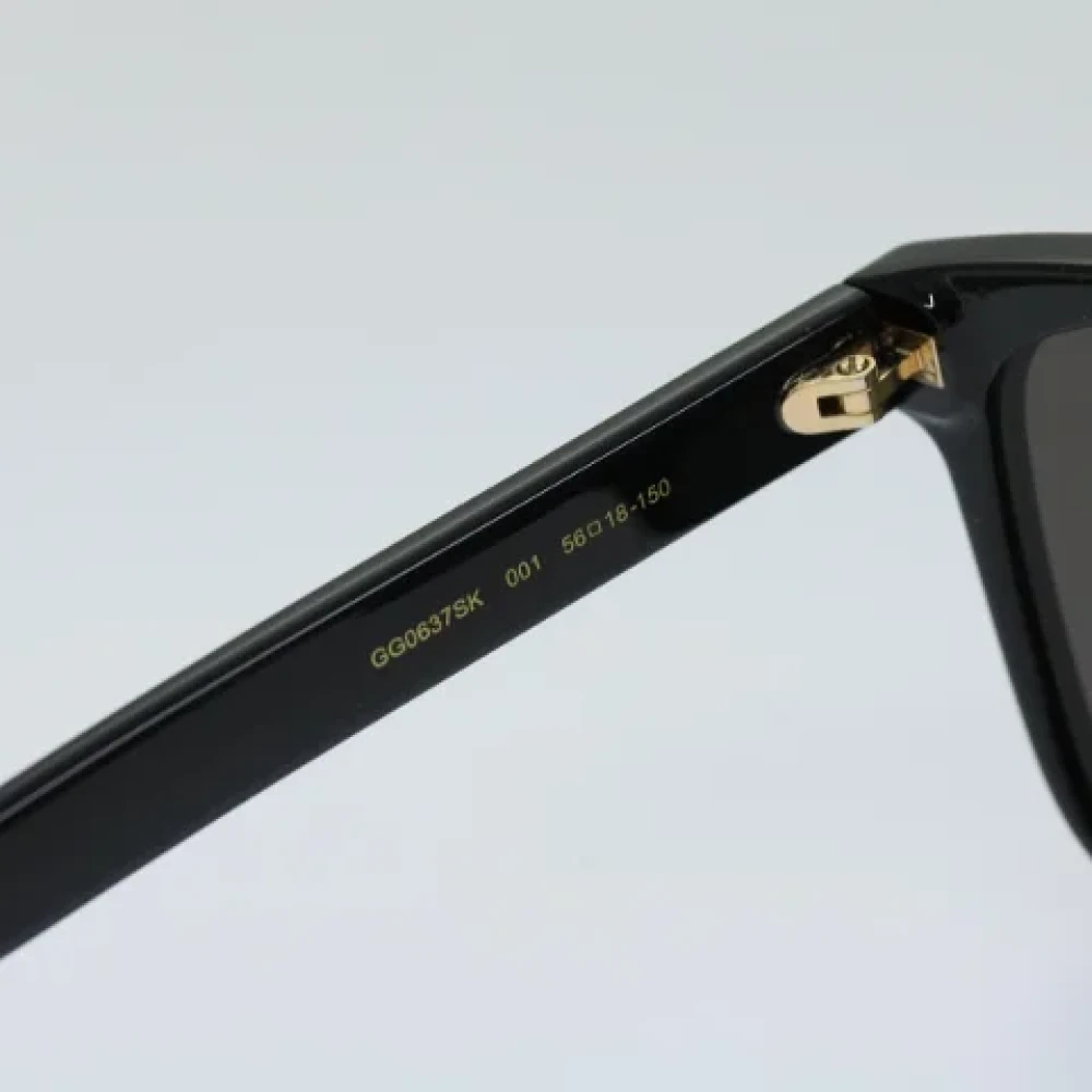 Gucci Vintage Pre-owned Plastic sunglasses Black Dames