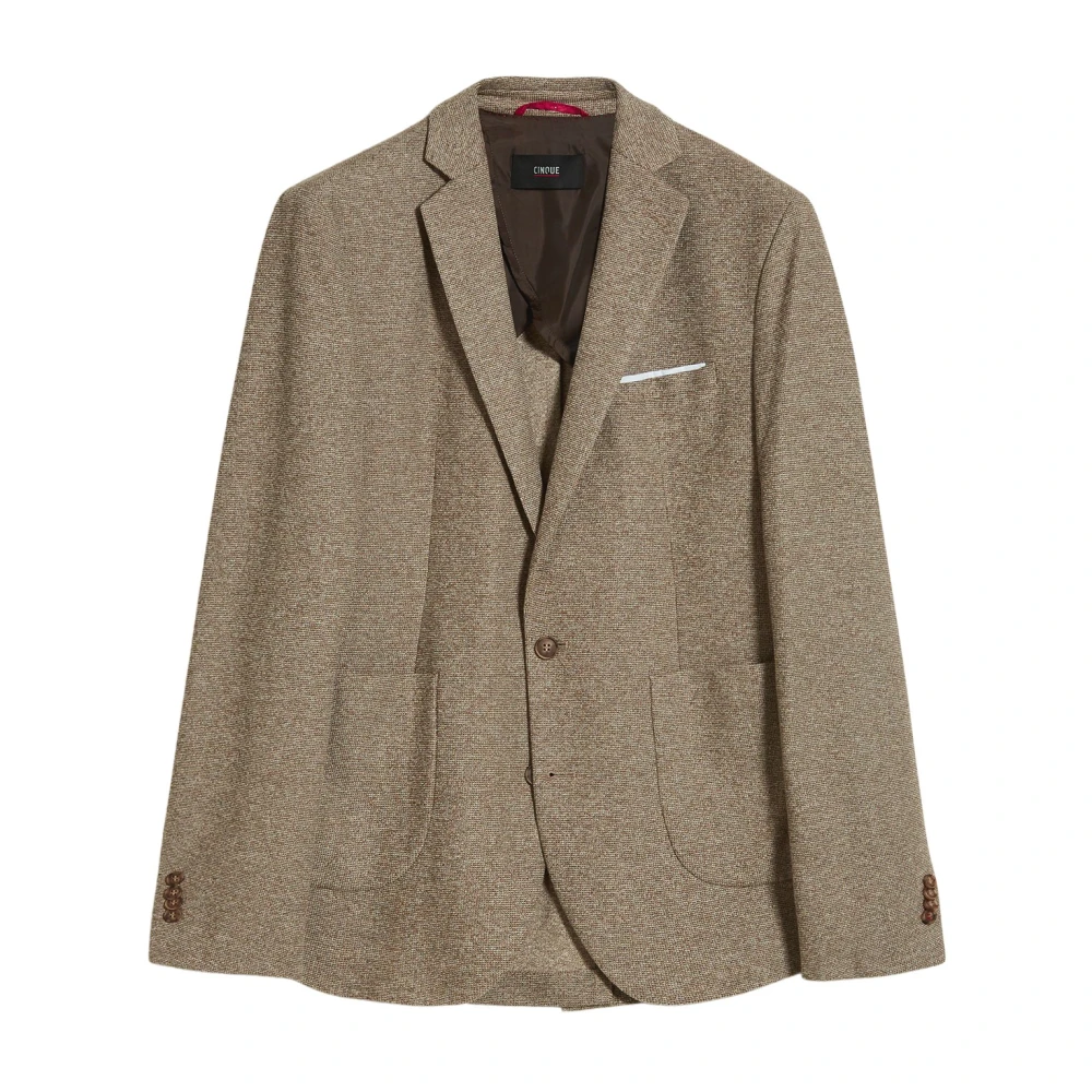 CINQUE Ongeconstrueerde 2-knops blazer met revers Brown Heren