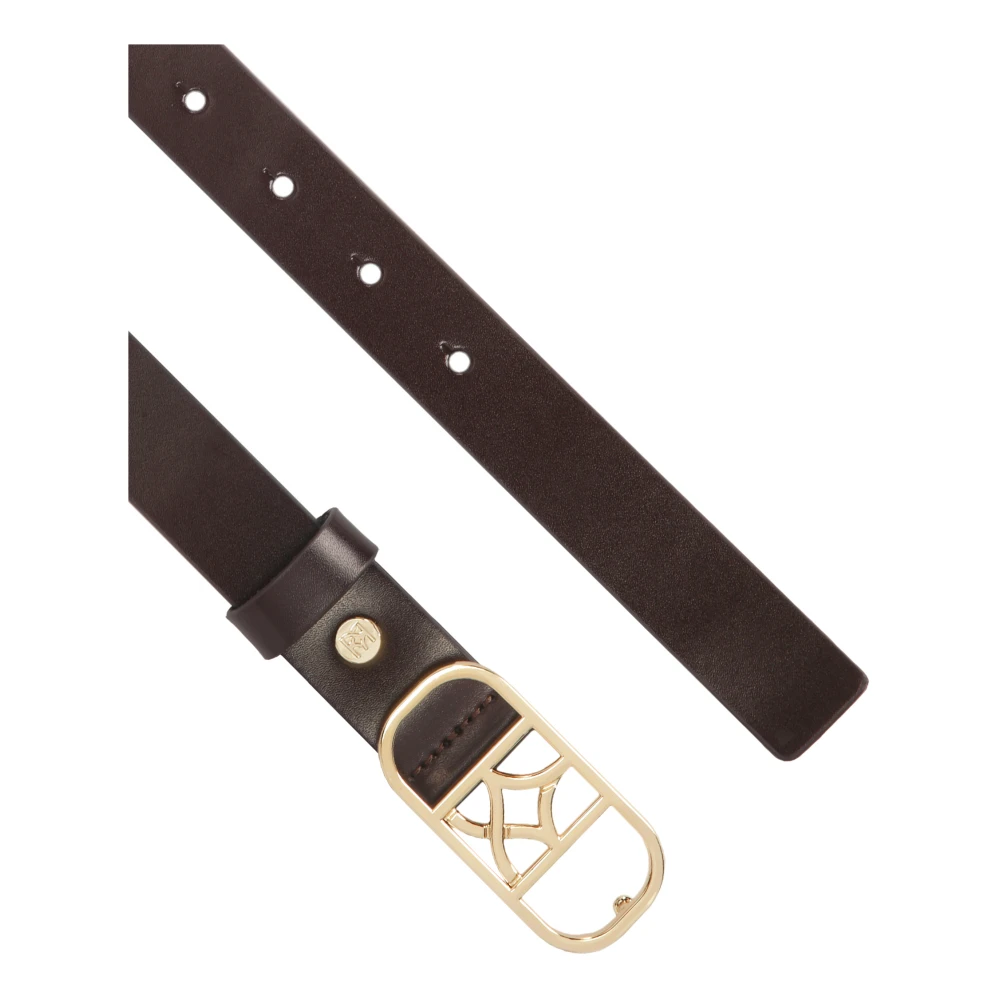 Kazar Donkerbruine riem met elegant gesp Brown Dames