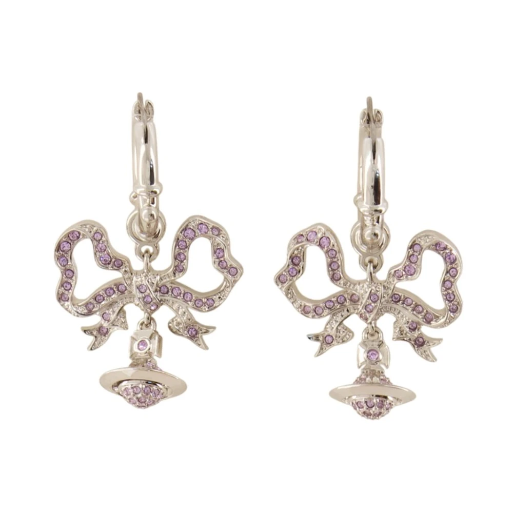 Vivienne Westwood Florindella Earrings Platinum-violet-crystal Platinum-violet-crystal Women - Image 2