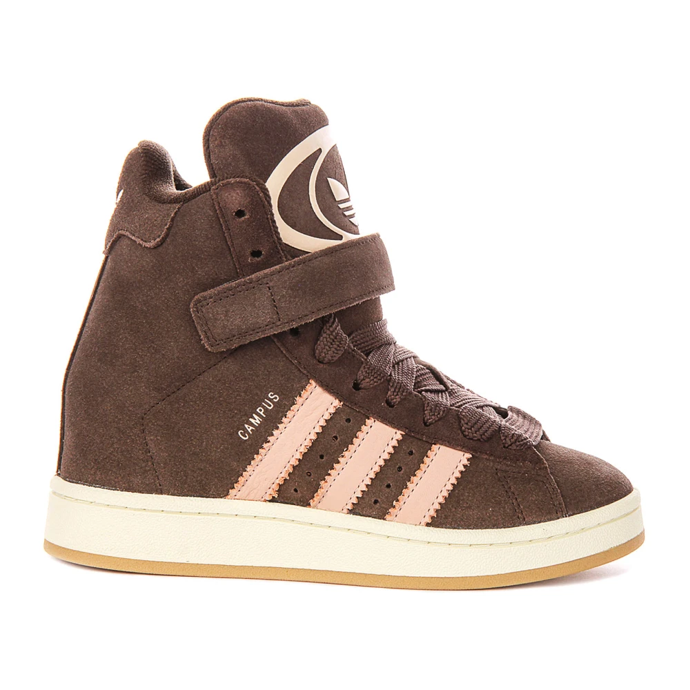 Adidas Women's Brown Skateboarding, 7 Uk, Campus Bold Wedge High-Top Sneaker