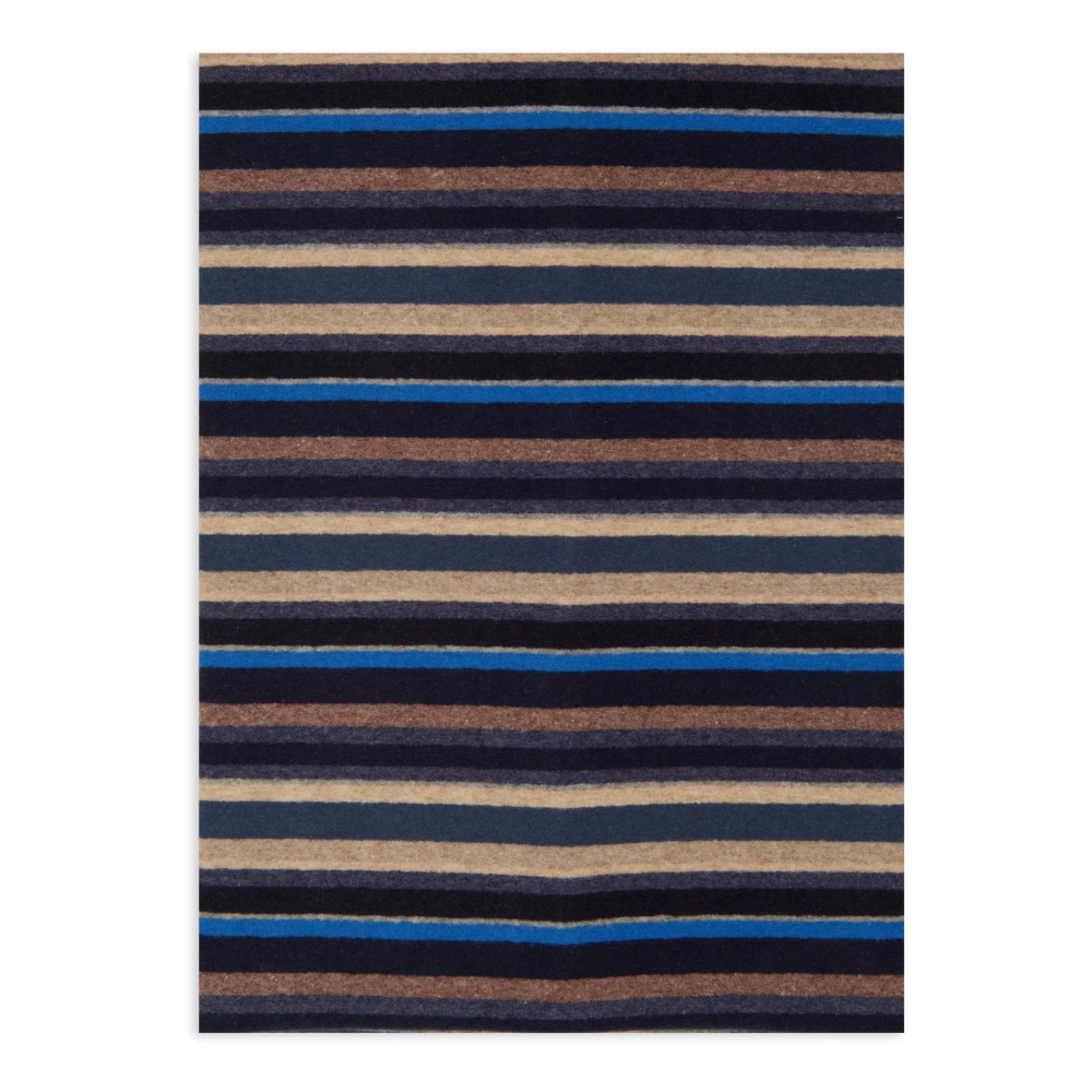 Gallo Unisex multi-use blauwe fleece nekwarmer met veelkleurige strepen Multicolor Unisex