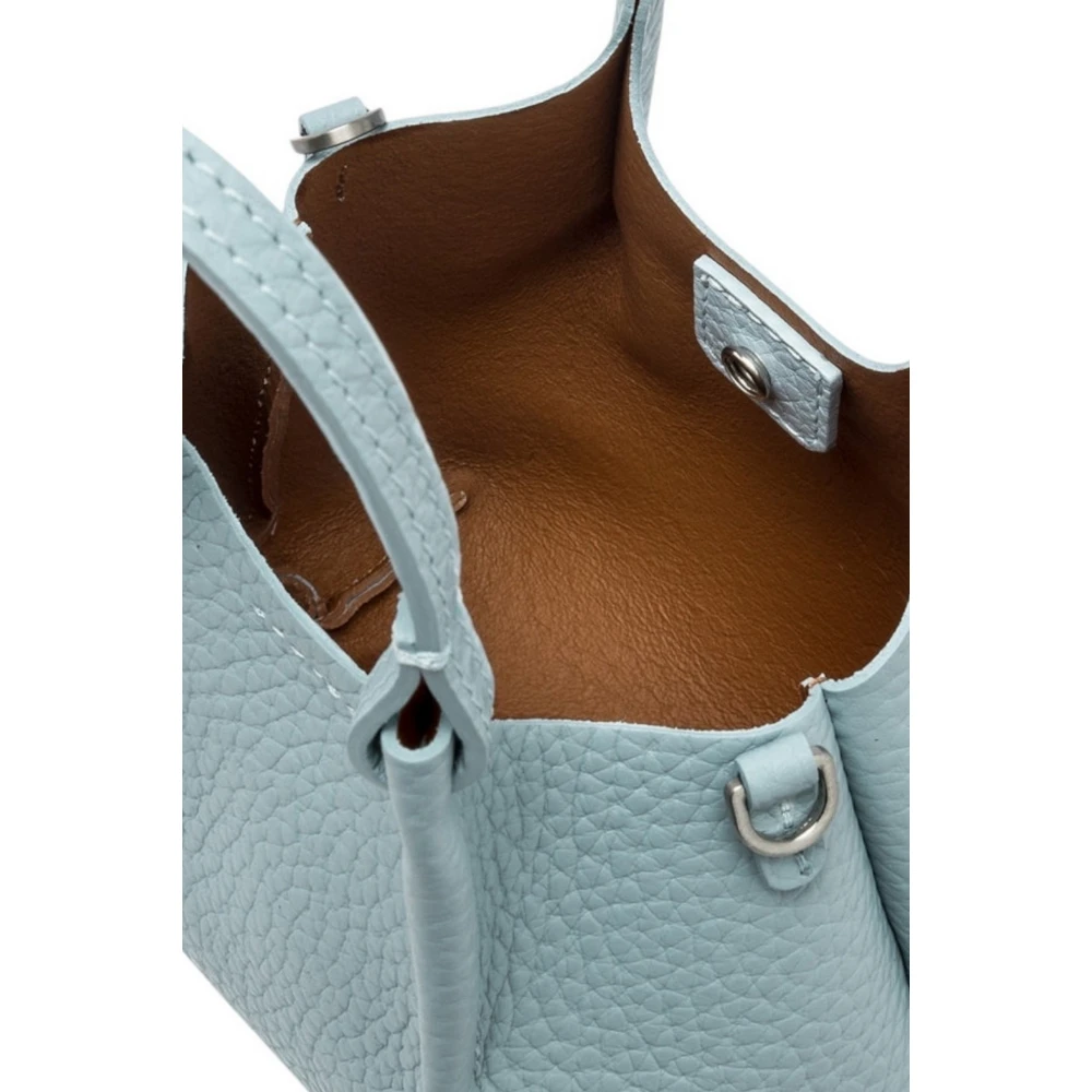 Gianni Chiarini Heldere Blauwe Leren Bubble Tas Blue Dames