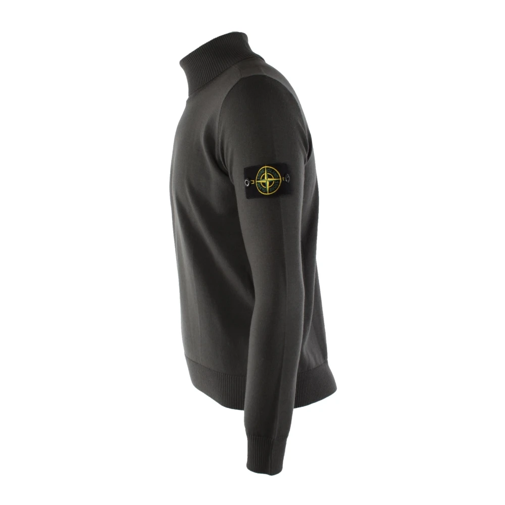 Stone Island Grijze Wol Heren Trui Gray Heren