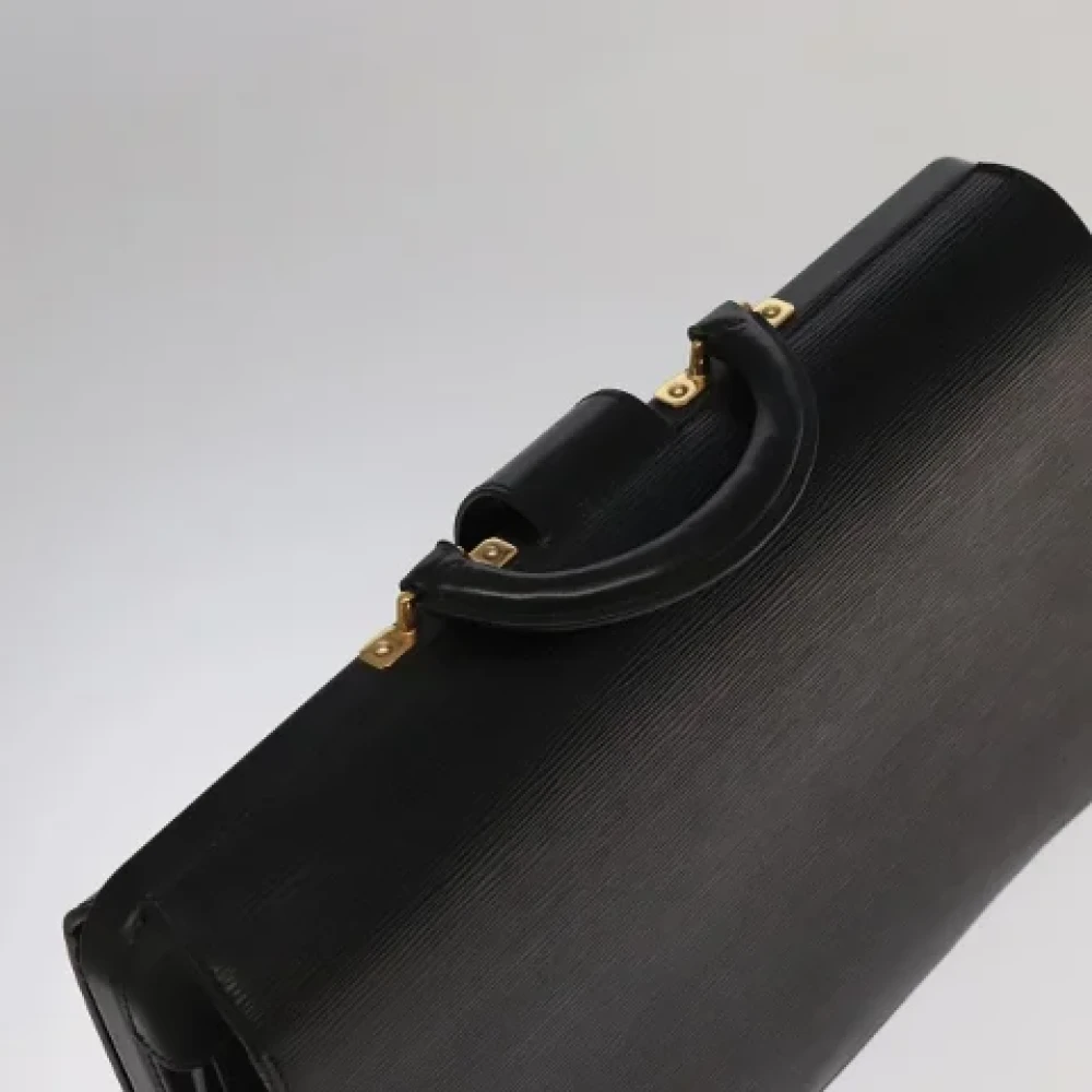 Louis Vuitton Vintage Pre-owned Leather briefcases Black Dames