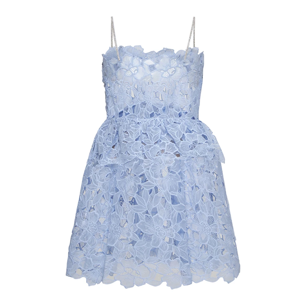Self Portrait Korte Jurk Blue Dames