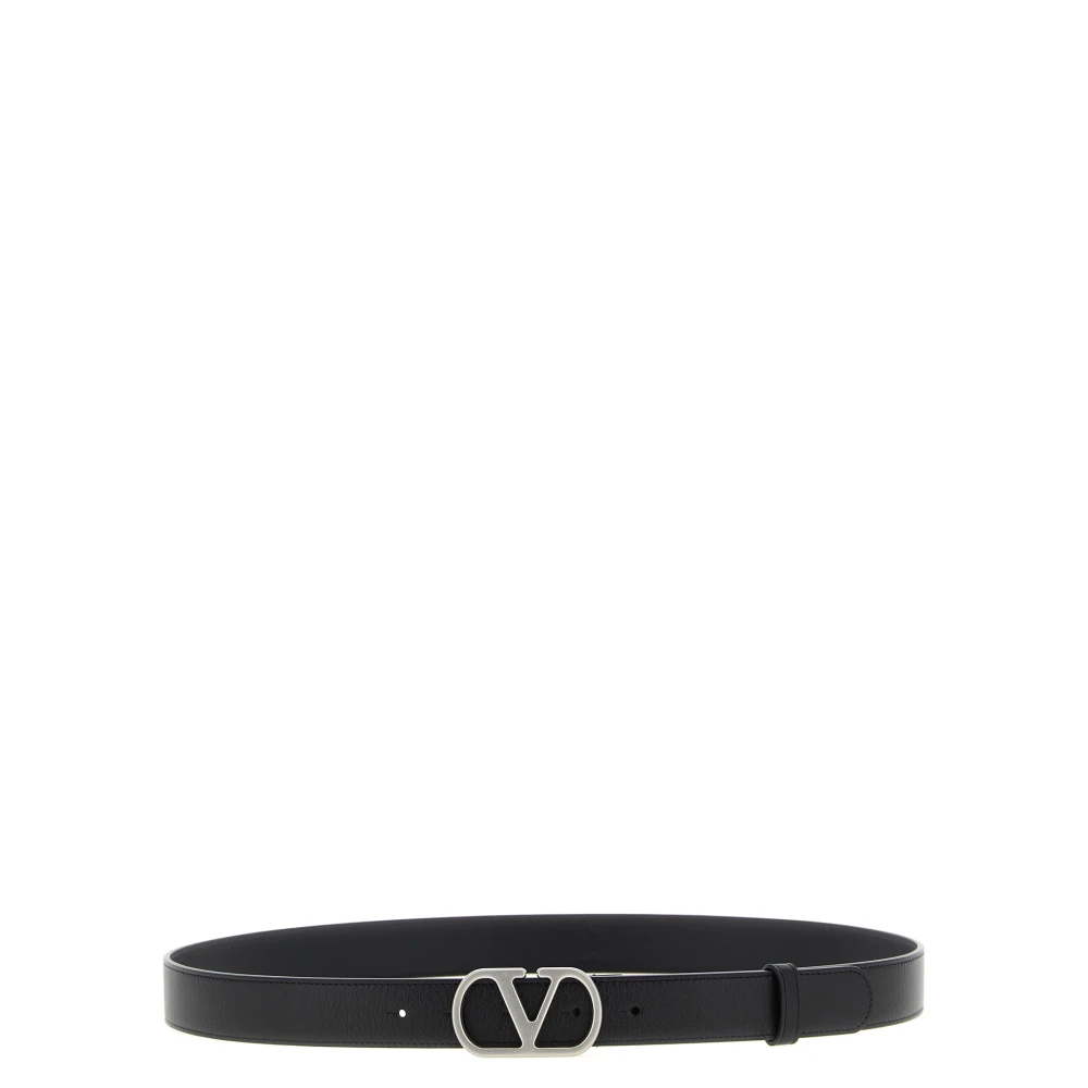 Valentino Garavani Men's Black Belts, 95 Cm, Vlogo Signature Belt