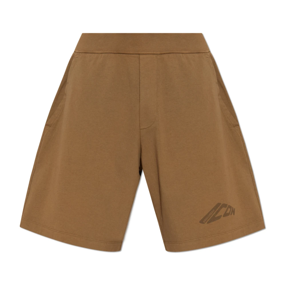 Dsquared2 Men's Brown Casual Shorts, Xl, Shorts With Logo