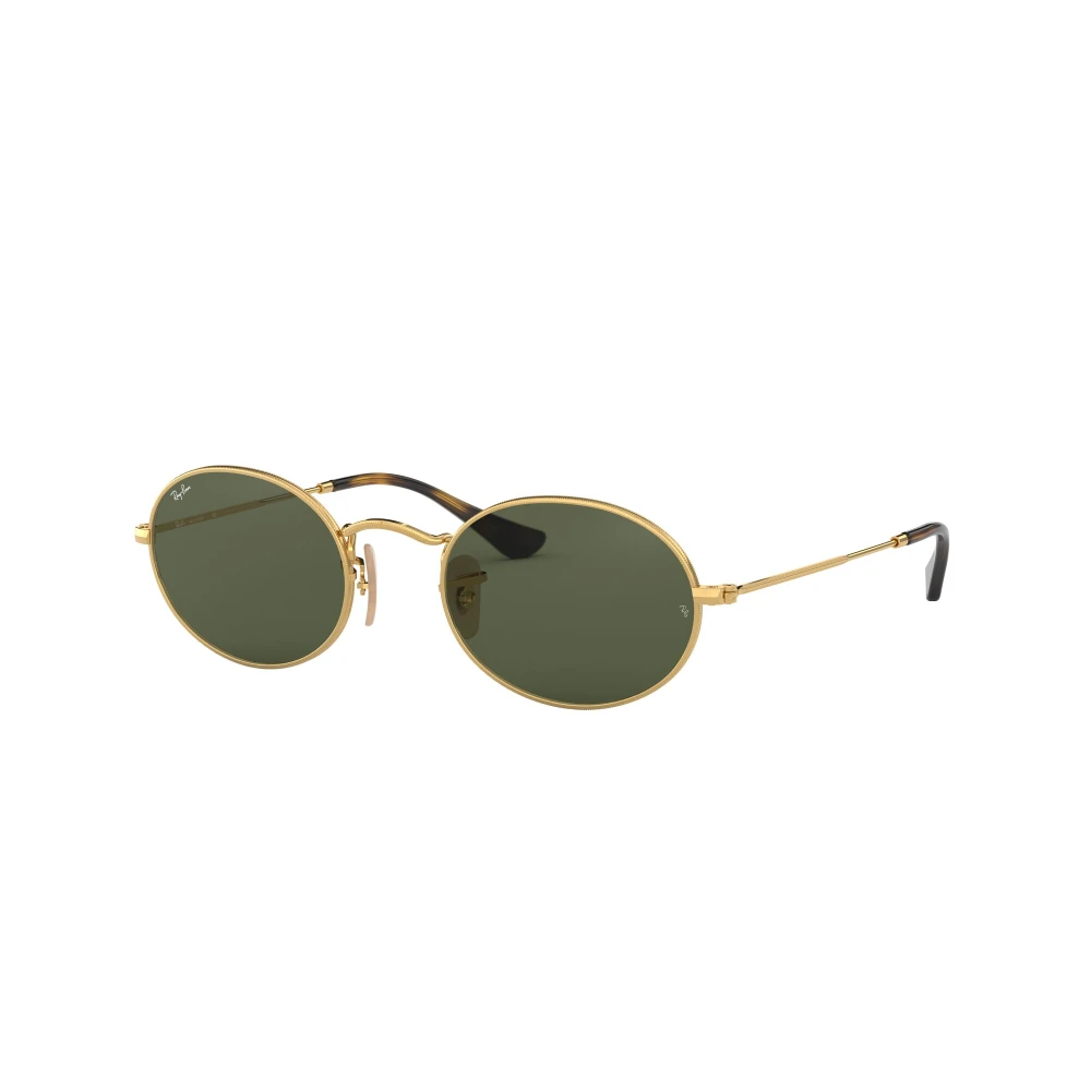 Ray Ban Lunettes De Soleil Ovales En Métal Unisex Accessoires Jaune 54 Mm