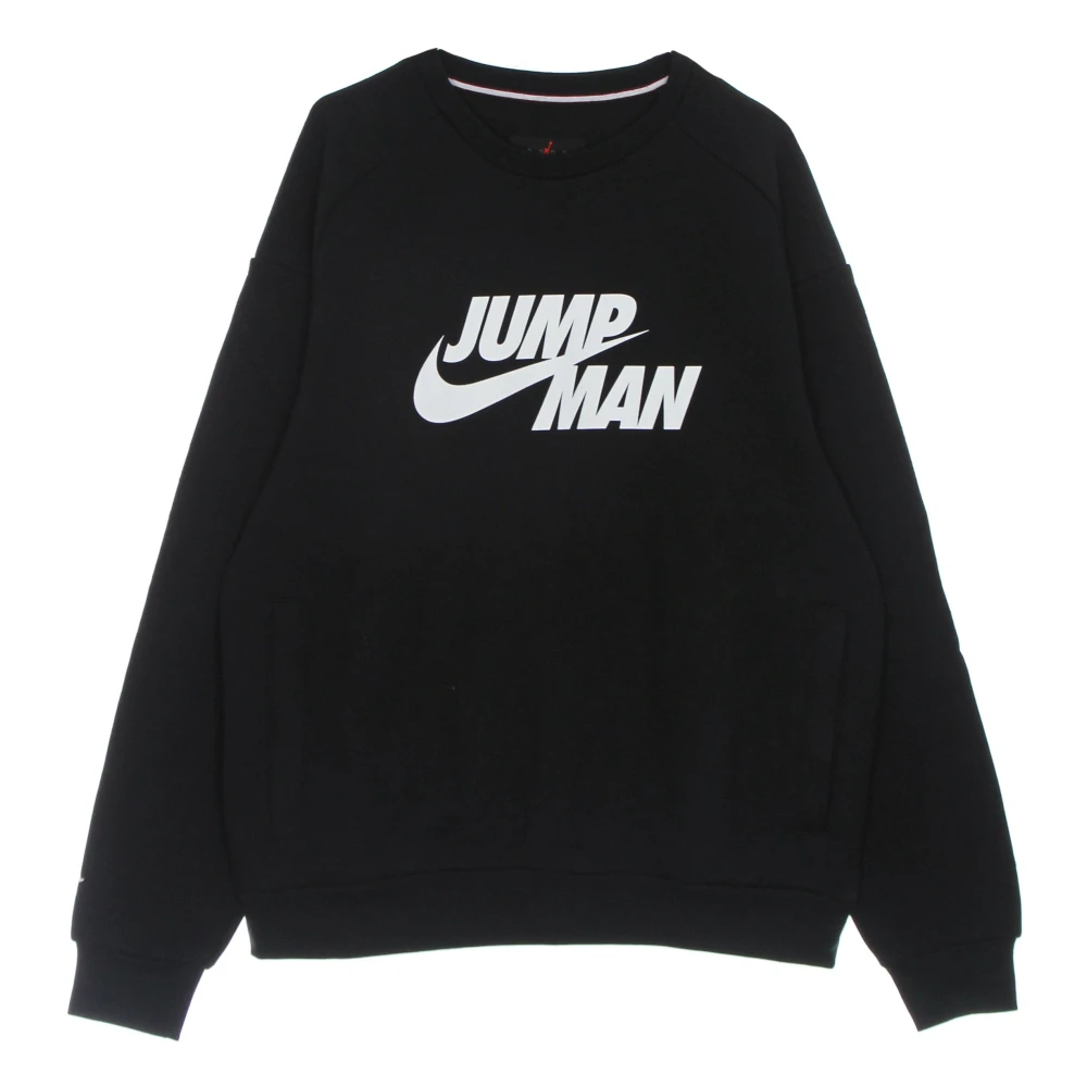 Jordan Fleece Crew Neck Sweatshirt Zwart Black Heren