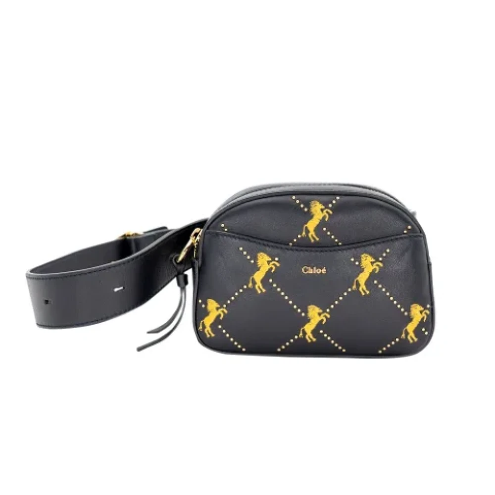 Chloé Leather shoulder-bags Blue Dames