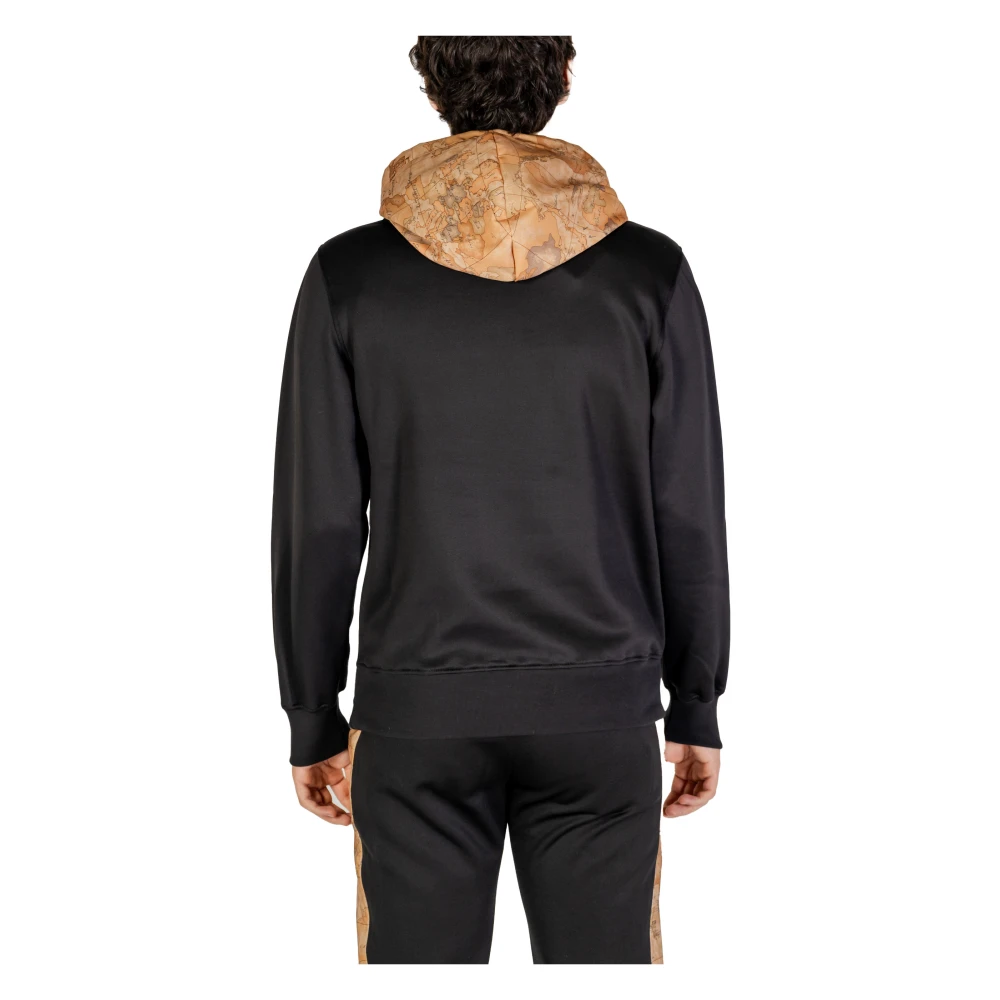 Alviero Martini 1a Classe Zwarte Hoodie Herfst Winter Stijl Black Heren