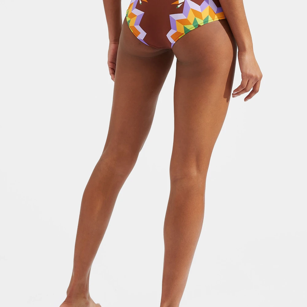 La DoubleJ Sunset Bikini Broekje met Hoge Taille Multicolor Dames