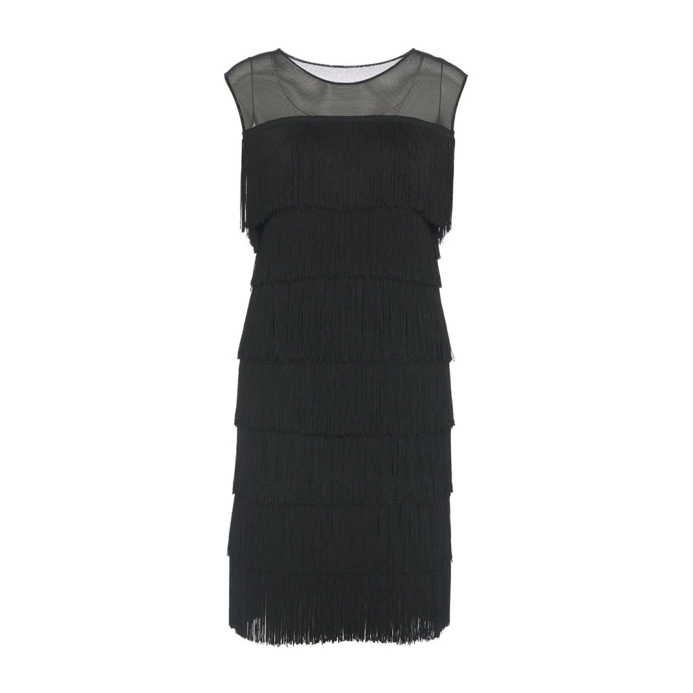 Norma Kamali Zwarte Jurk Aw24 Dameskleding Black Dames