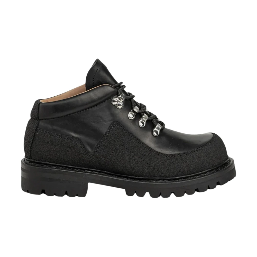 Our Legacy Black Lace-Up Boots, Male, 9 Uk, Quest Hiking Boots