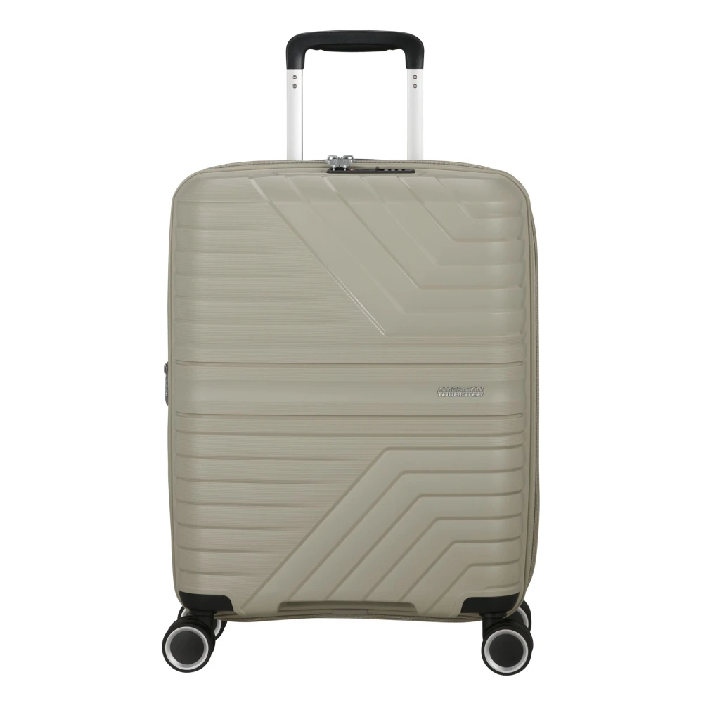 American Tourister Unisex Beige Flytwist Spinner Luggage And Trolley - Cabin Bags - One Size - Suitcases