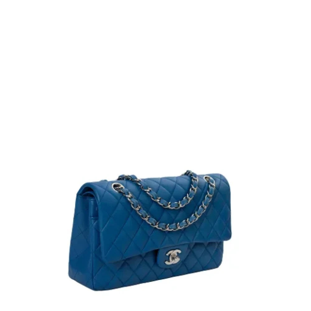 Chanel Vintage Pre-owned Leather chanel-bags Blue Dames