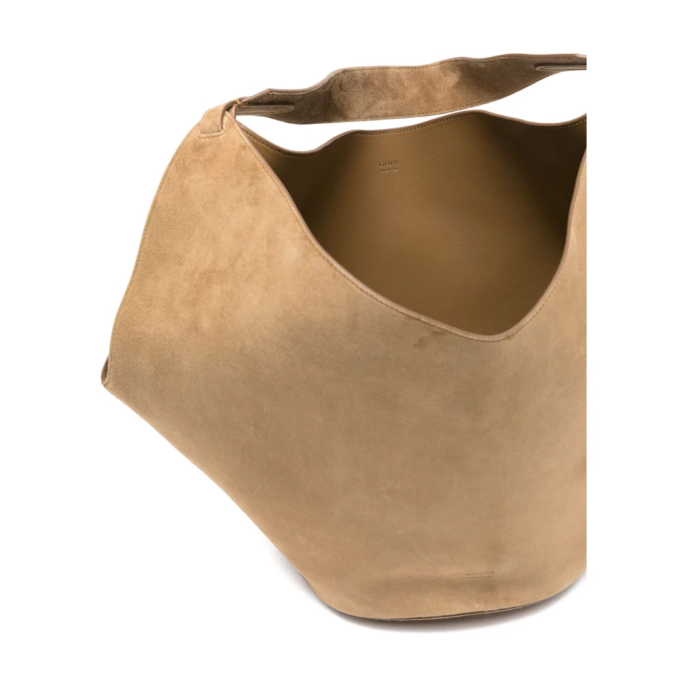 Khaite Beige Schoudertas met Afneembare Pouch Beige Dames