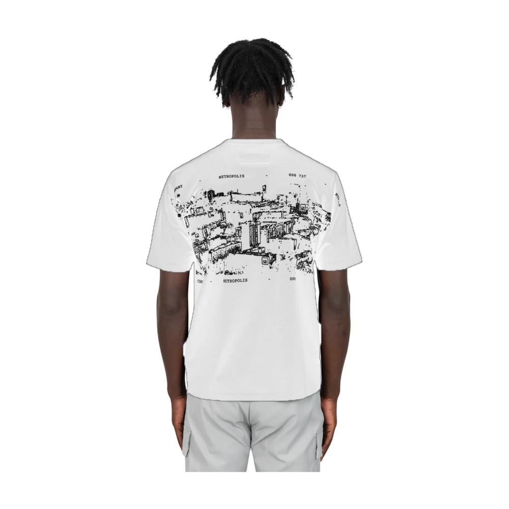 C.P. Company Witte Katoenen Regular Fit T-shirt White Heren