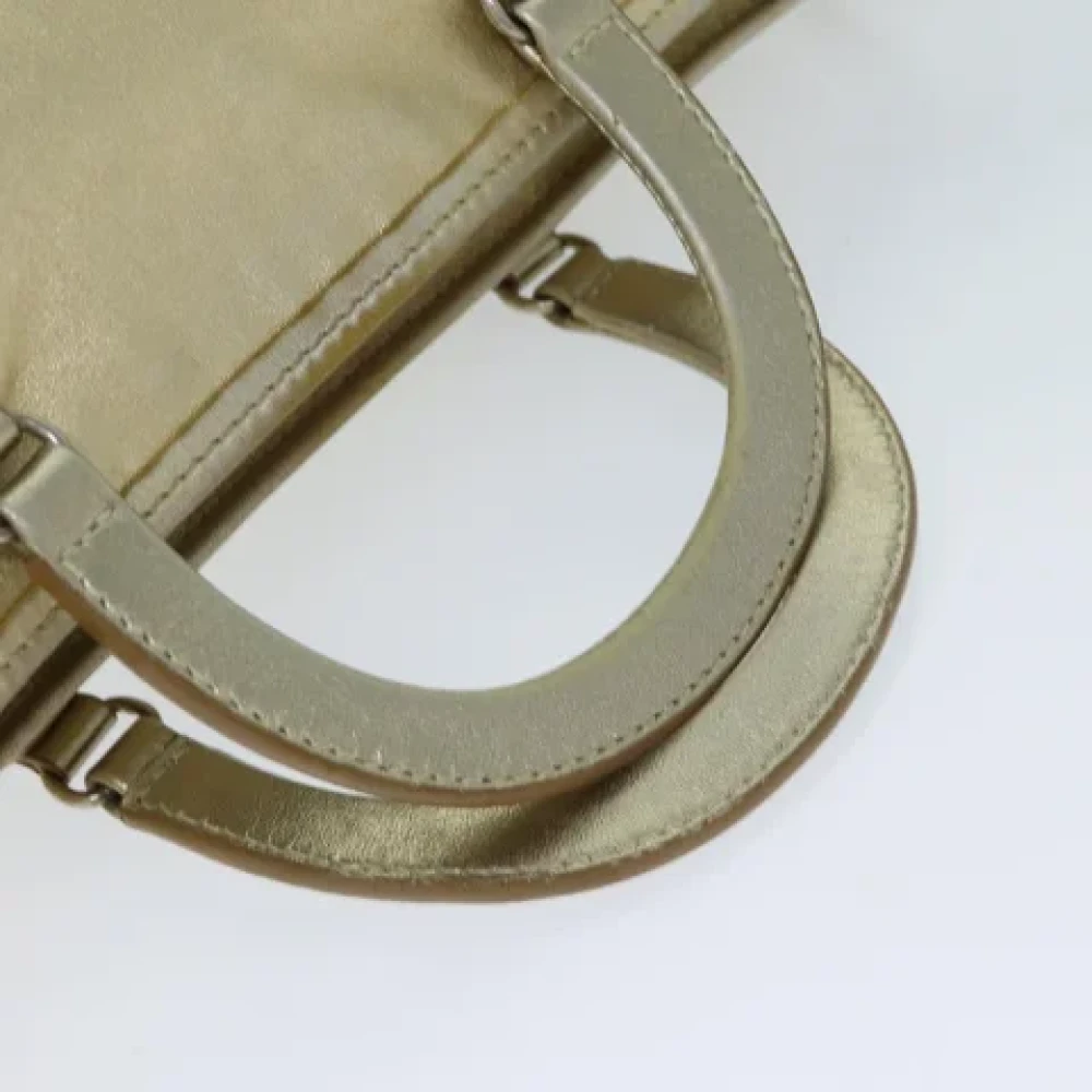 Prada Vintage Pre-owned Leather handbags Yellow Dames