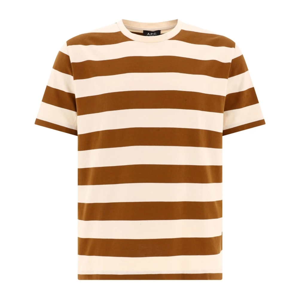 A.p.c. Thibaut T-Shirt 100% Katoen Brown Heren