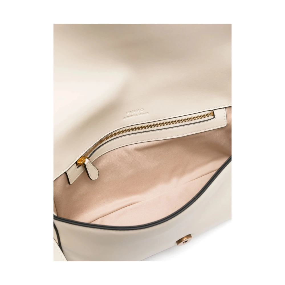 pinko Love Birds Amandel Beige Schoudertas Beige Dames