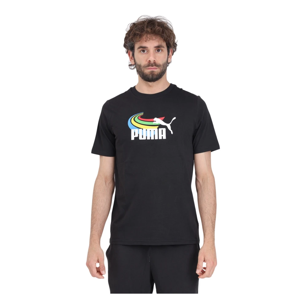 Puma T-Shirts Black Heren